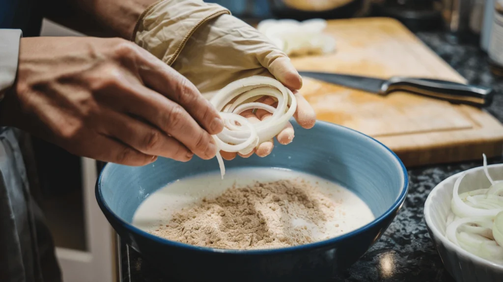 crispy onion strings