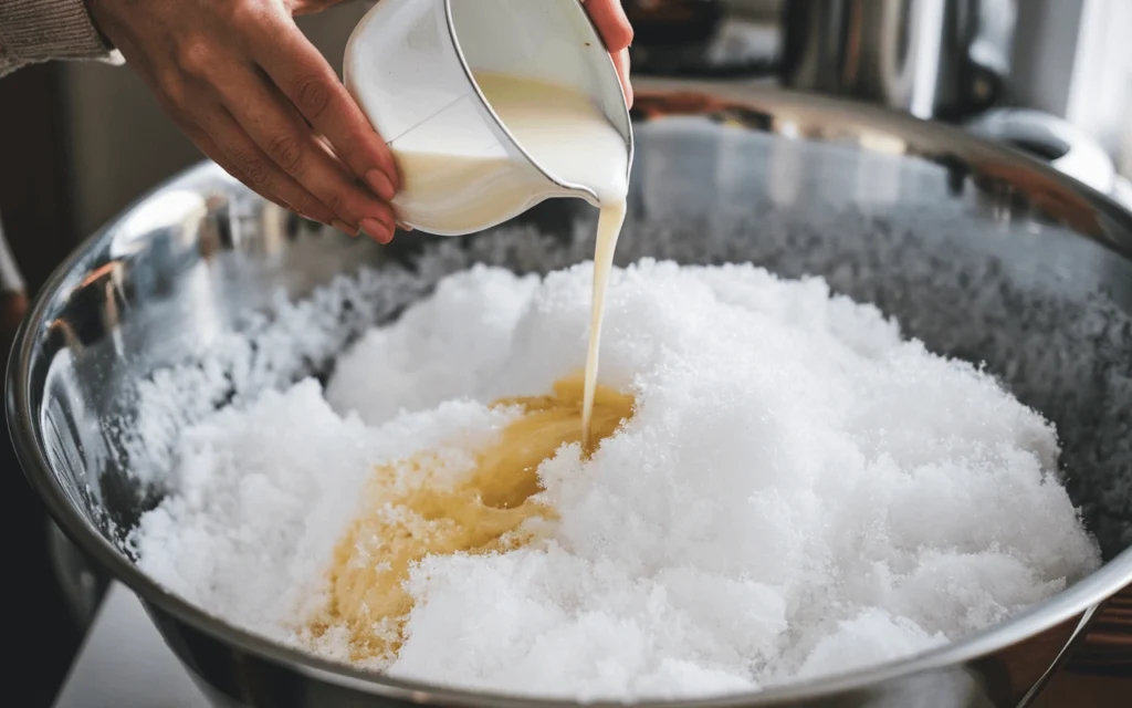 snow ice cream recipe