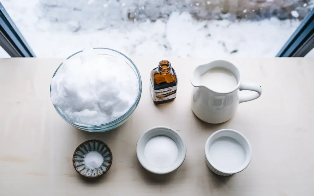snow ice cream recipe